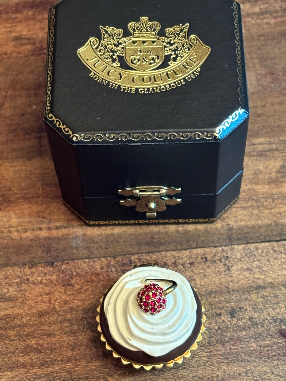 Rare Vintage Juicy Couture Cupcake Sweet Box, Cupcake with Cherry on Top
